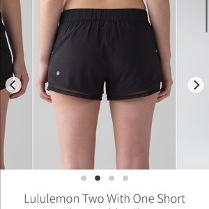 Lululemon Two With One Short (Reversible 3")